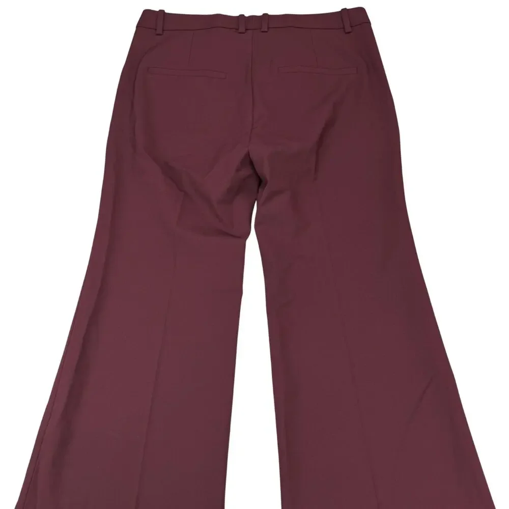 NWT THEORY Demitria 2 New Stretch Wool Flare Leg Pants Size 00 Dark Current - Picture 7 of 7